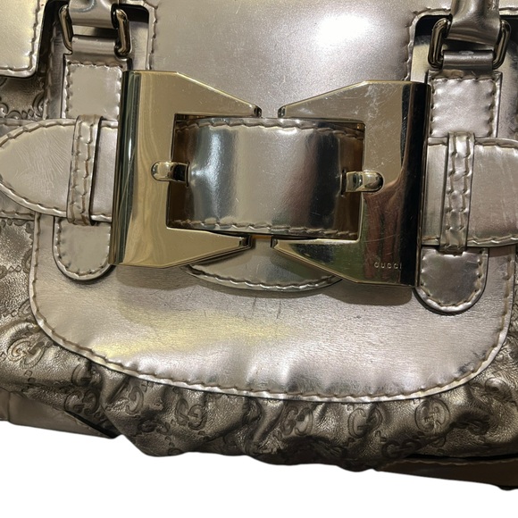 GUCCI Gold Guccissima Leather LargeQueen Satchel. STUNNING! - Picture 8 of 12